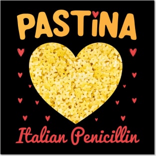 Pastina Italian Penicillin Funny Nostalgic Pasta Comfort Italian Food Posters and Art